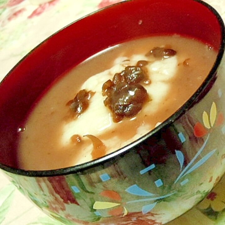 ウチの❤ほうじ茶善哉❤